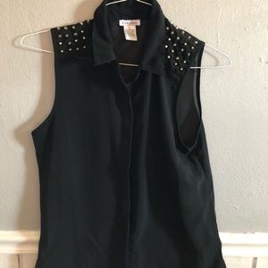 Black sheer tank